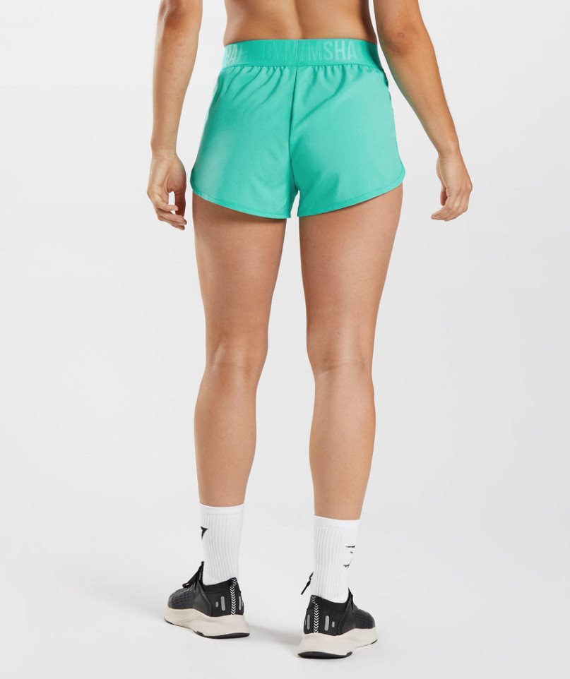 Women's Gymshark Training Loose Fit Shorts Turquoise | NZ 2XUDTJ